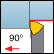 Außen, positiv, Trigon, 90° Einstellwinkel